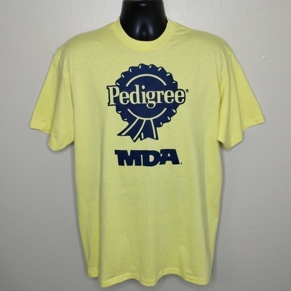 VINTAGE 90s pedigree K9 walk mend XL t-shirt single stitch made in USA hanes new - Picture 1 of 7
